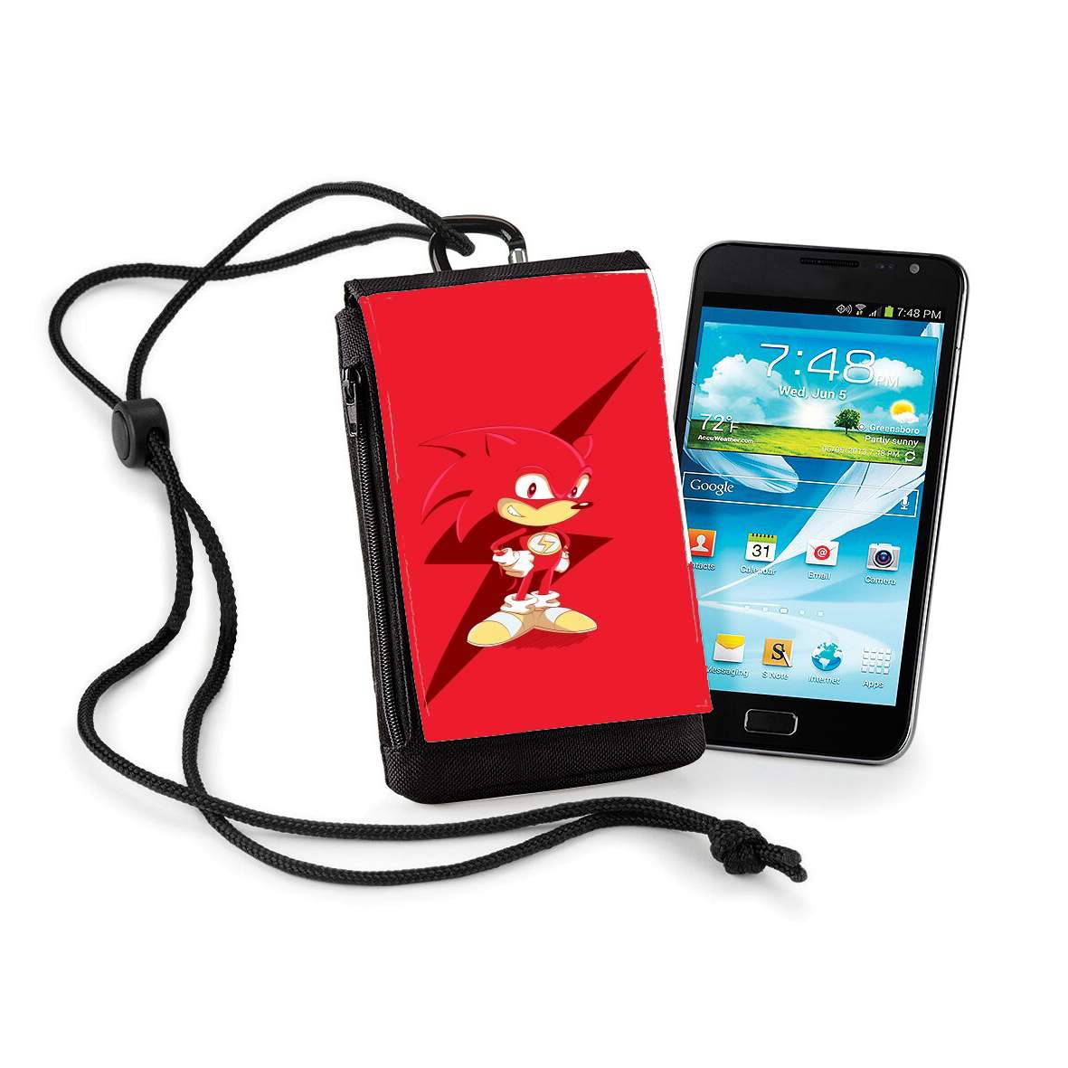 Pochette de téléphone - Taille XL pour Flash The Hedgehog