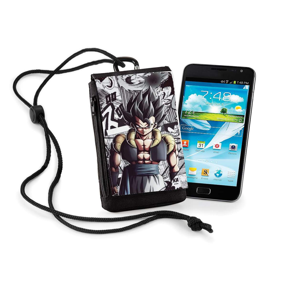 Pochette de téléphone - Taille XL pour Gogeta Fusion Goku X Vegeta