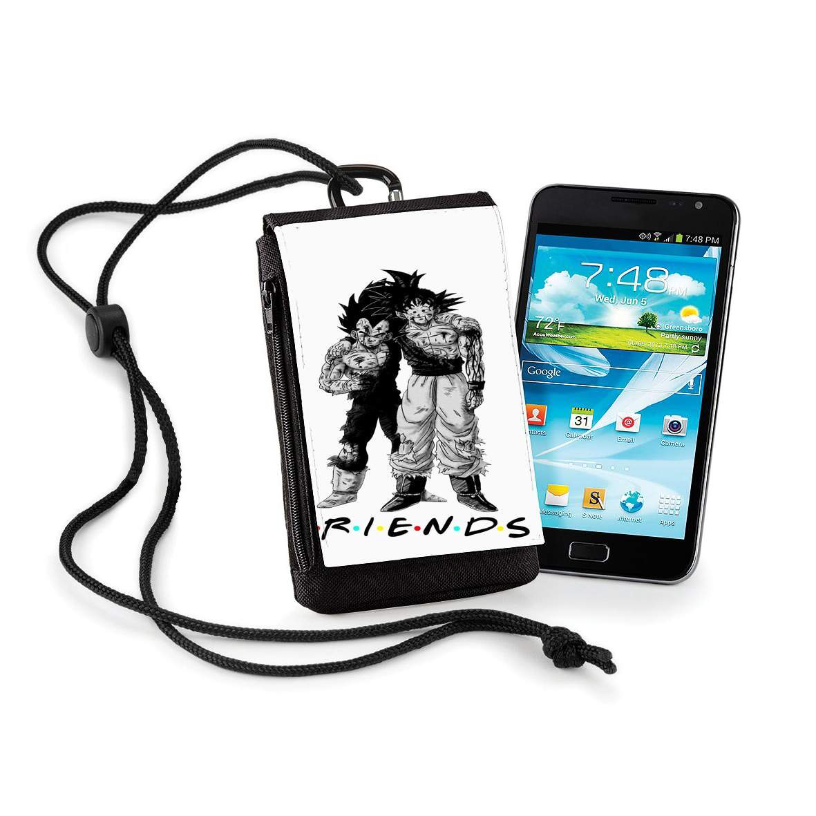 Pochette de téléphone - Taille XL pour Goku X Vegeta as Friends