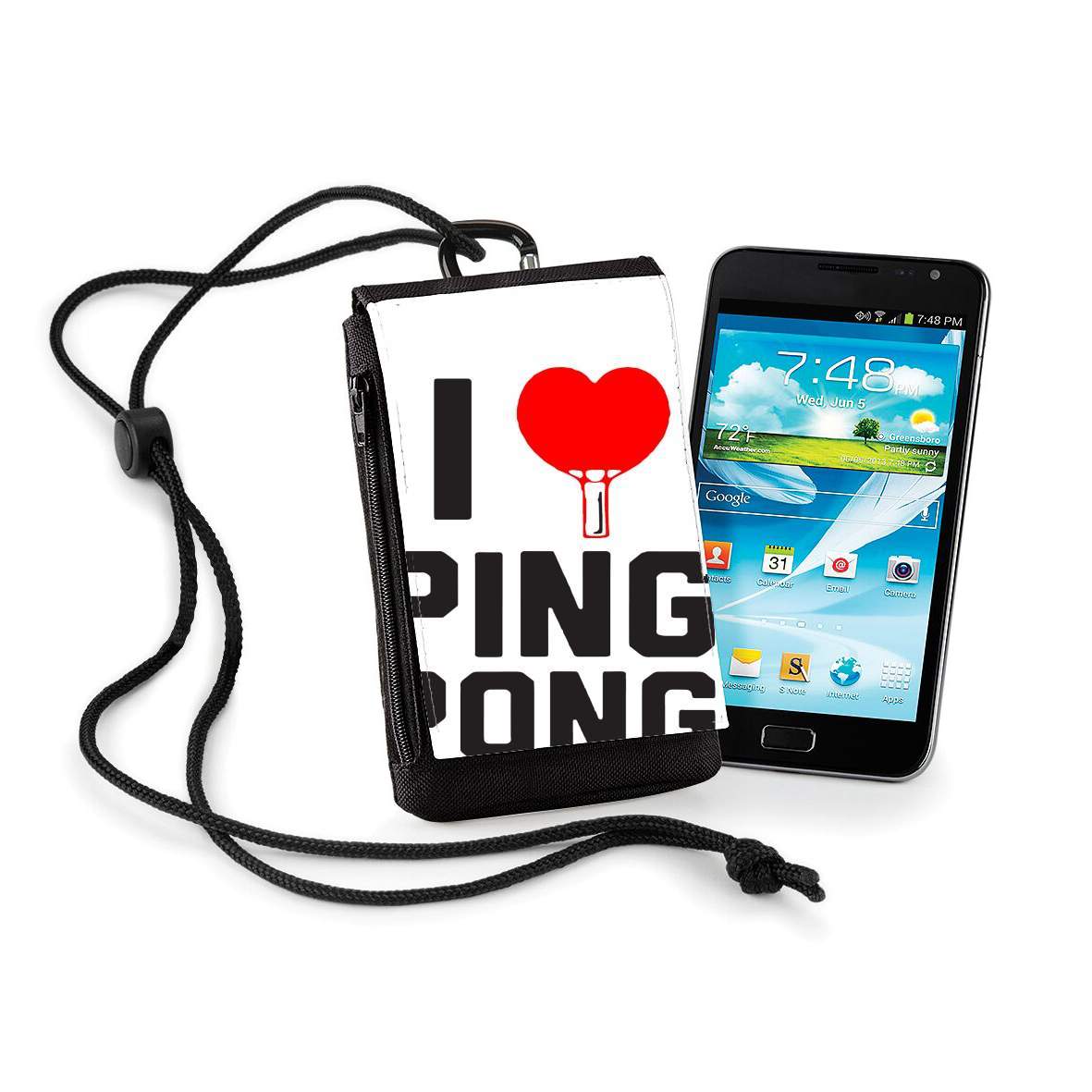 Pochette de téléphone - Taille XL pour I love Ping Pong