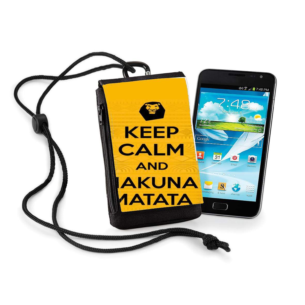 Pochette de téléphone - Taille XL pour Keep Calm And Hakuna Matata