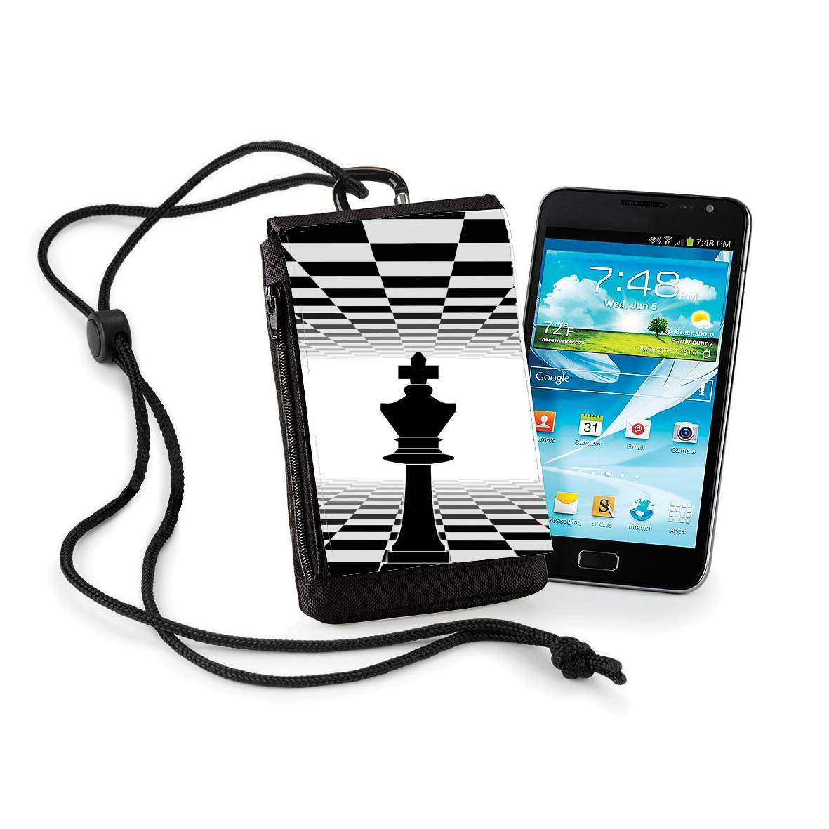 Pochette de téléphone - Taille XL pour King Chess