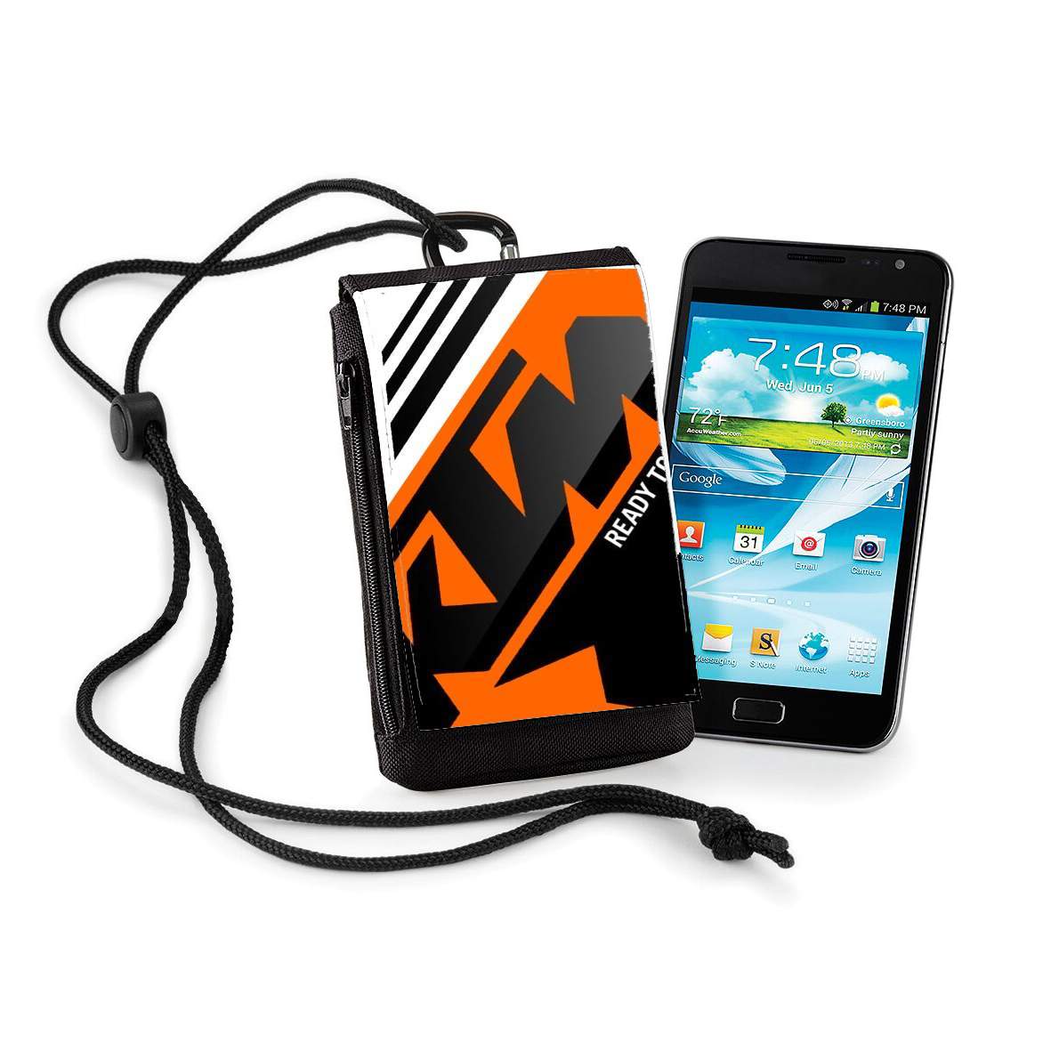 Pochette de téléphone - Taille XL pour KTM Racing Orange And Black