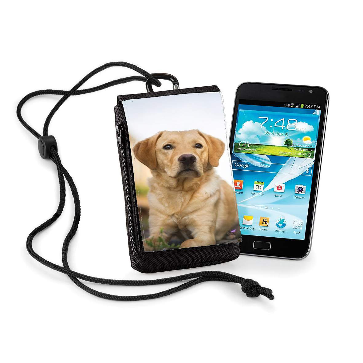Pochette de téléphone - Taille XL pour Labrador Dog