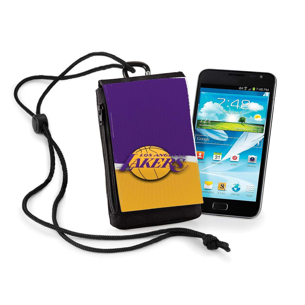 Pochette de téléphone - Taille XL pour Lakers Los Angeles