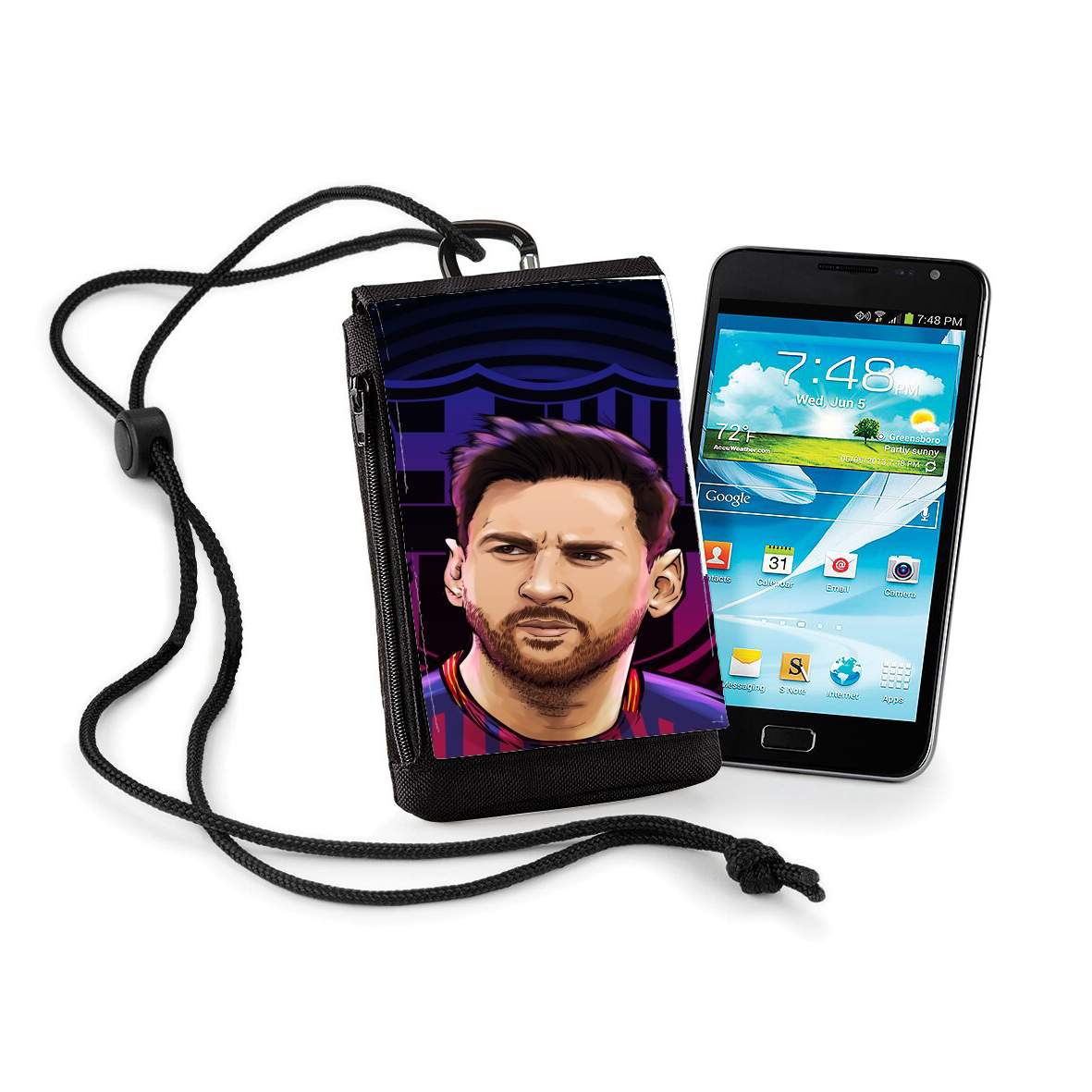 Pochette de téléphone - Taille XL pour Legendary Goat Football