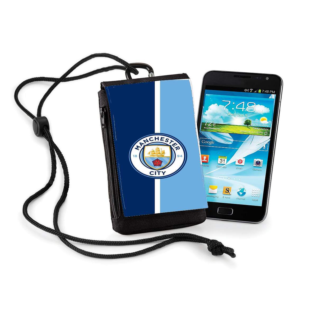 Pochette de téléphone - Taille XL pour Manchester City
