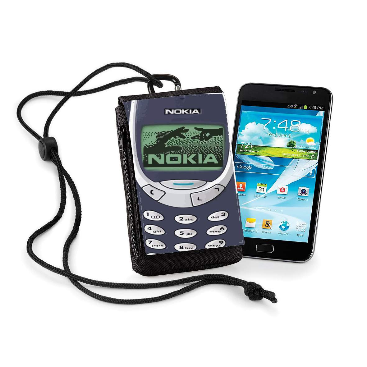 Pochette de téléphone - Taille XL pour Nokia Retro