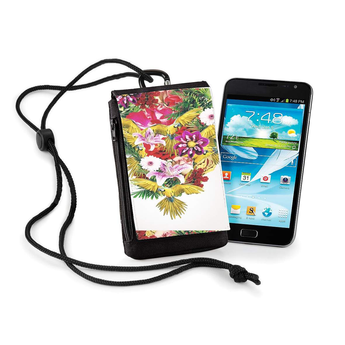 Pochette de téléphone - Taille XL pour Parrot Floral