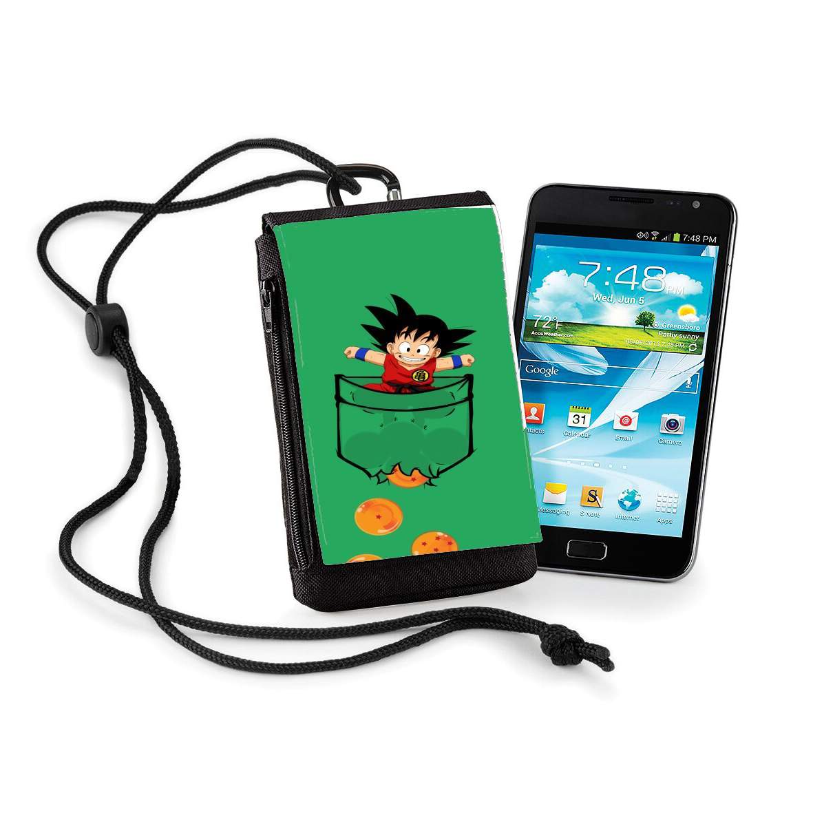 Pochette de téléphone - Taille XL pour Pocket Collection: Goku Dragon Balls