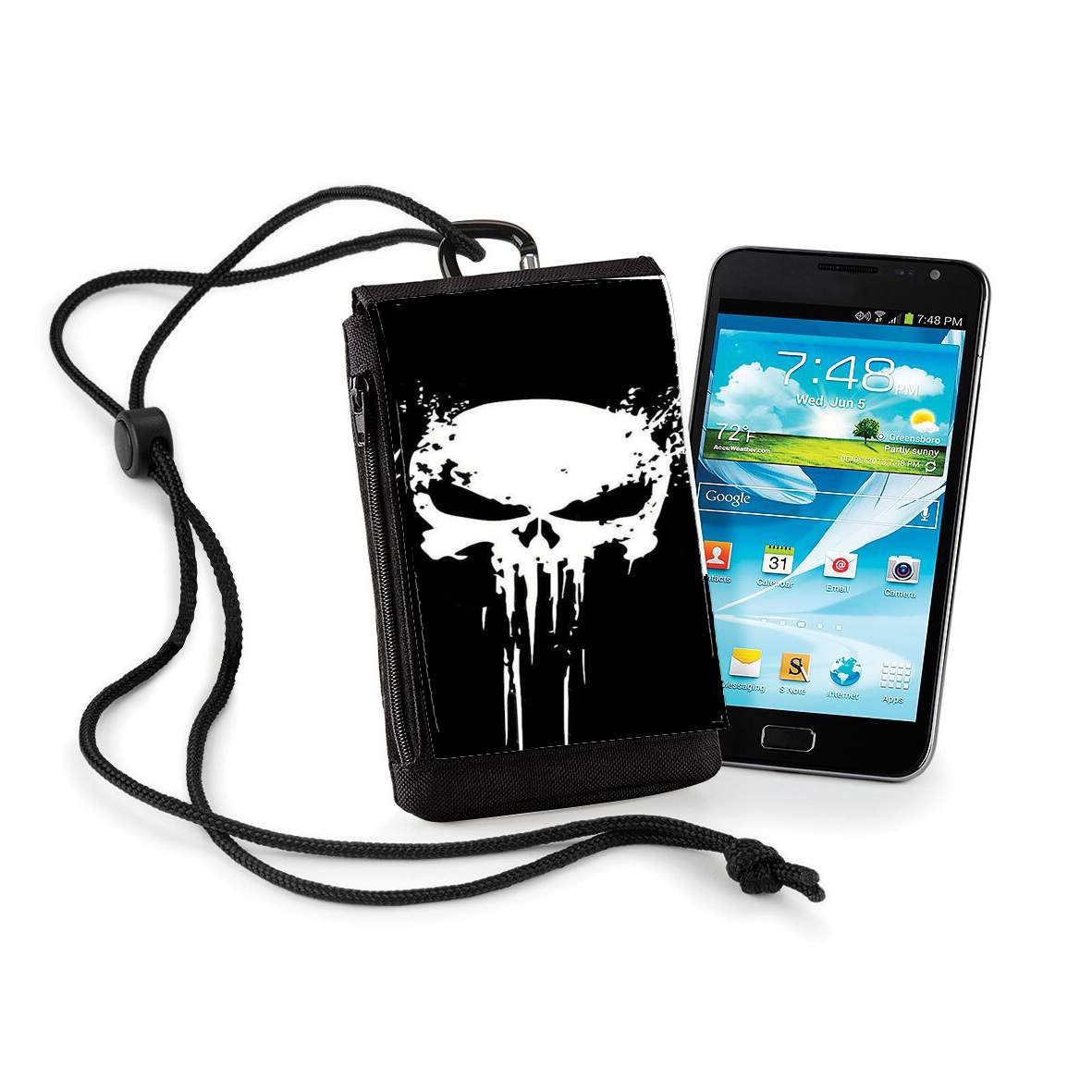 Pochette de téléphone - Taille XL pour Punisher Skull