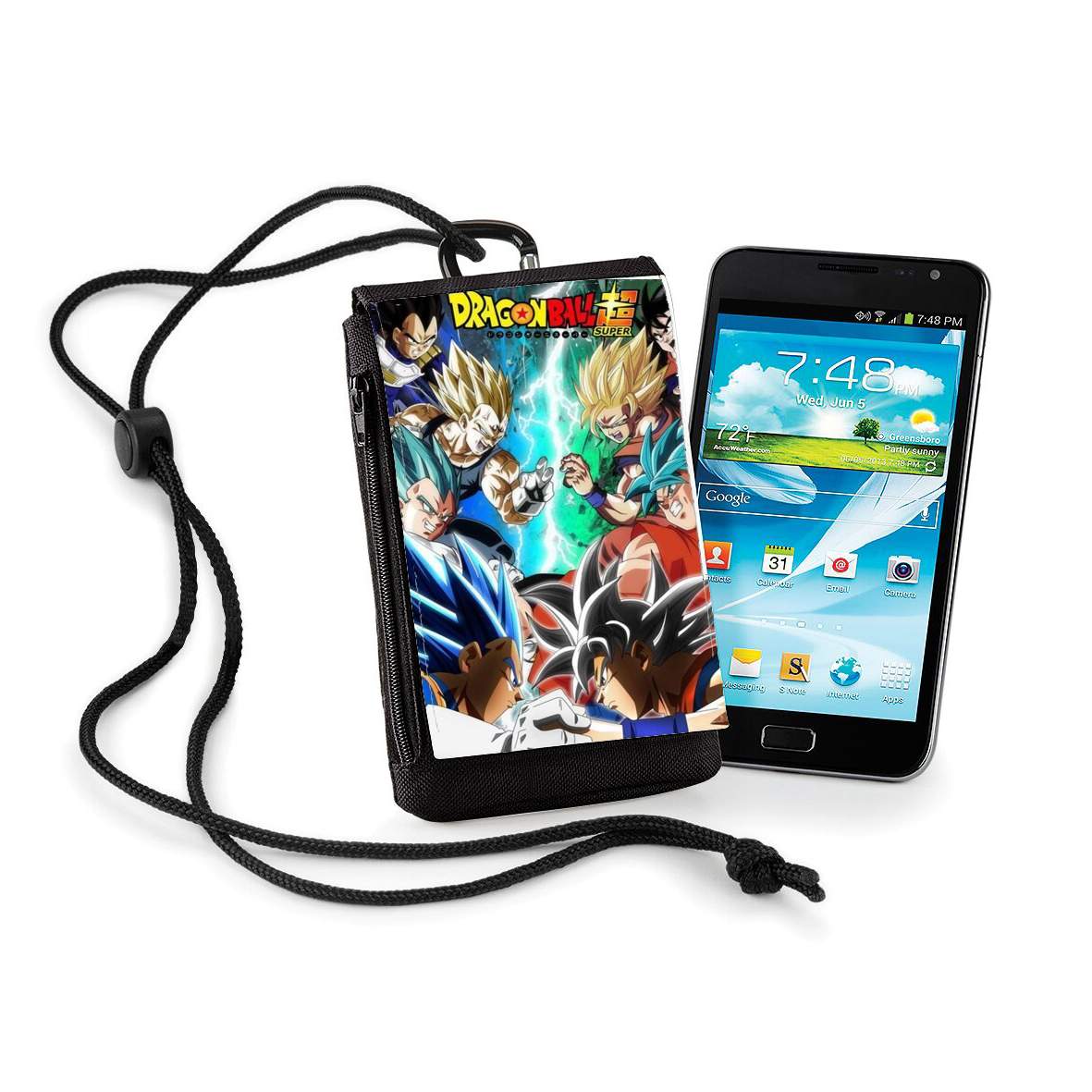 Pochette de téléphone - Taille XL pour Rivals for life Goku x Vegeta