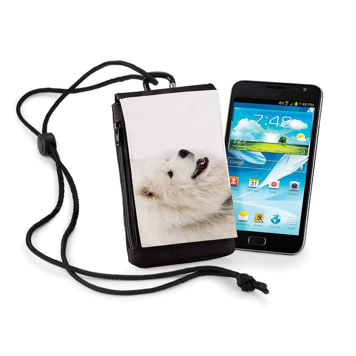 Pochette de téléphone - Taille XL pour samoyede dog