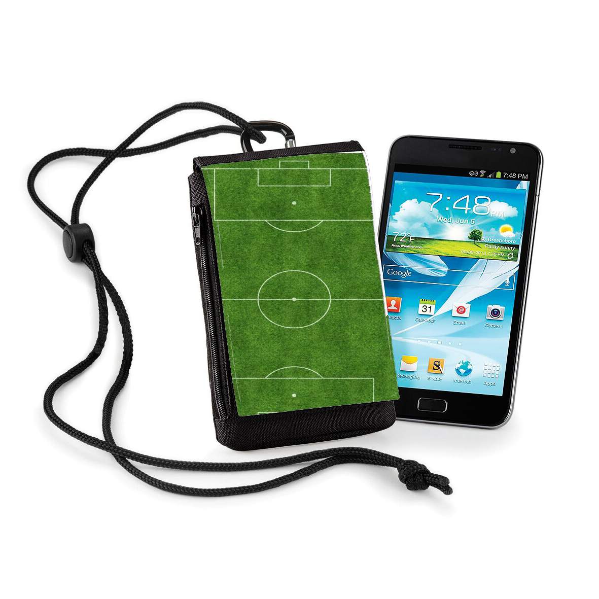 Pochette de téléphone - Taille XL pour Terrain de football