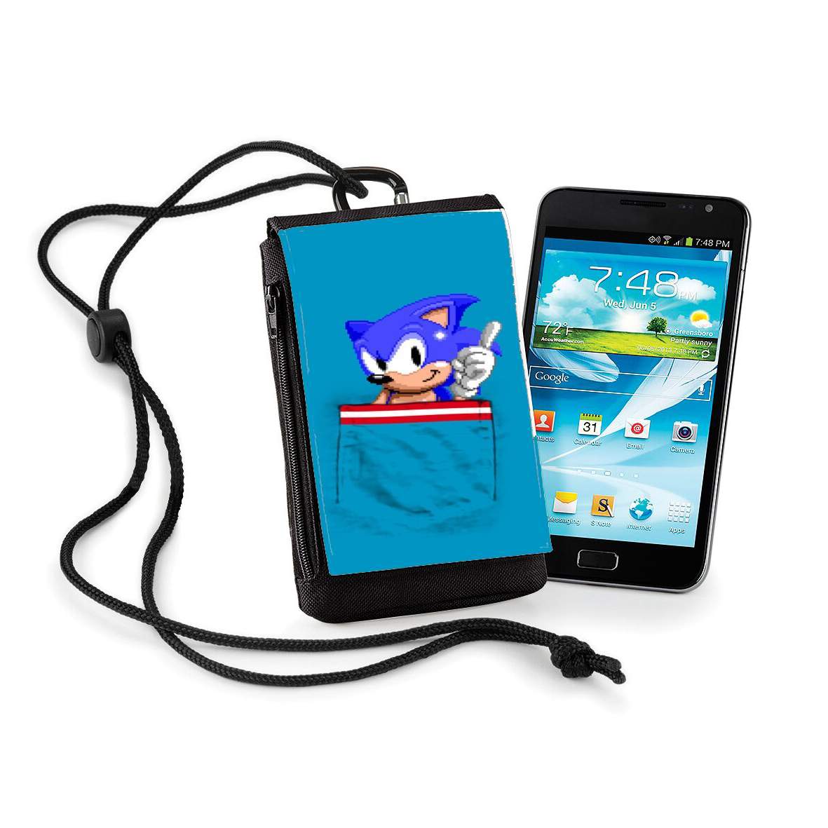 Pochette de téléphone - Taille XL pour Sonic in the pocket