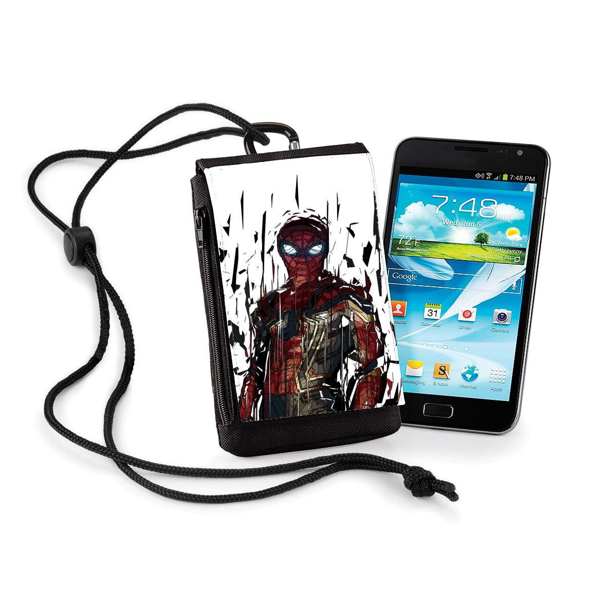 Pochette de téléphone - Taille XL pour Spiderman Poly