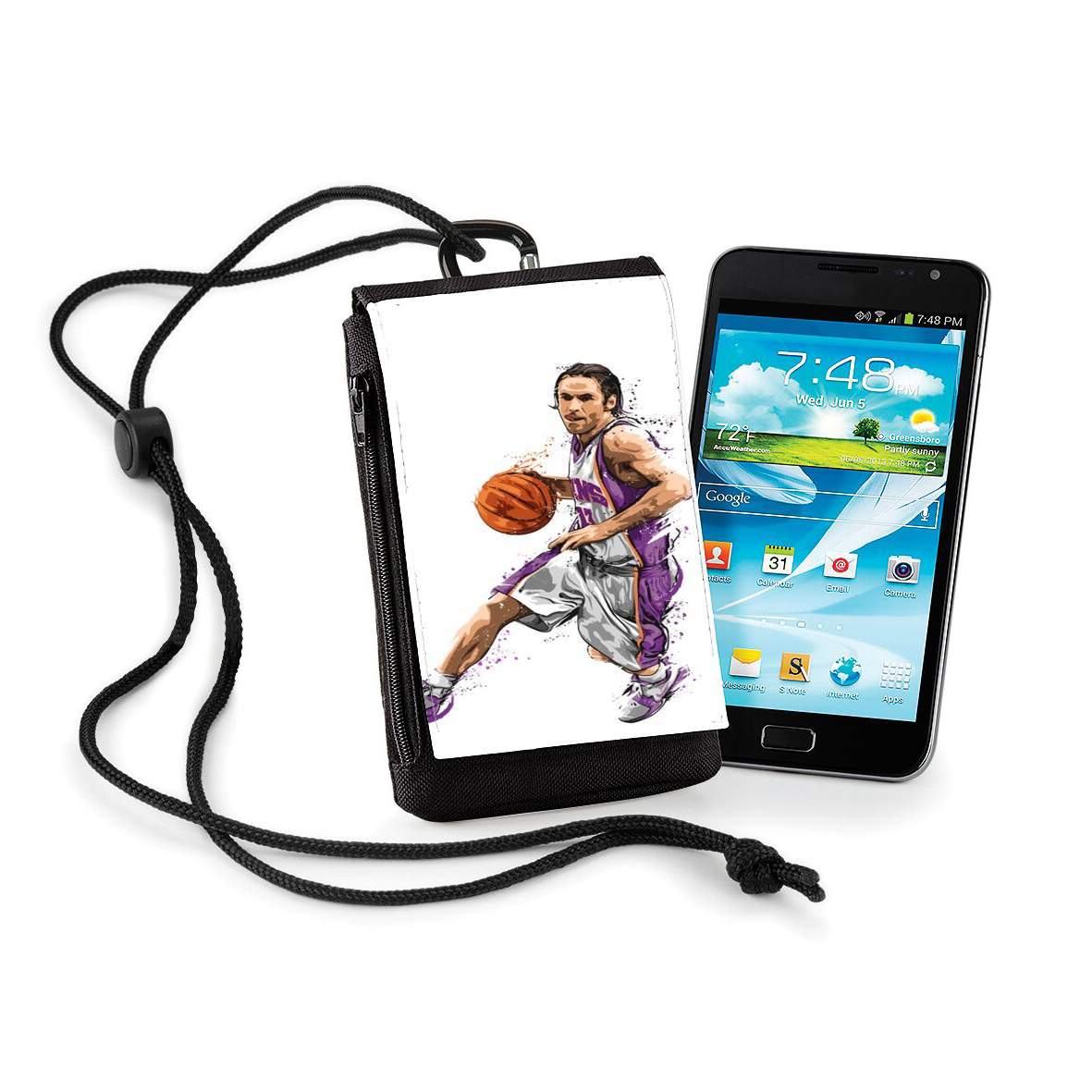 Pochette de téléphone - Taille XL pour Steve Nash Basketball