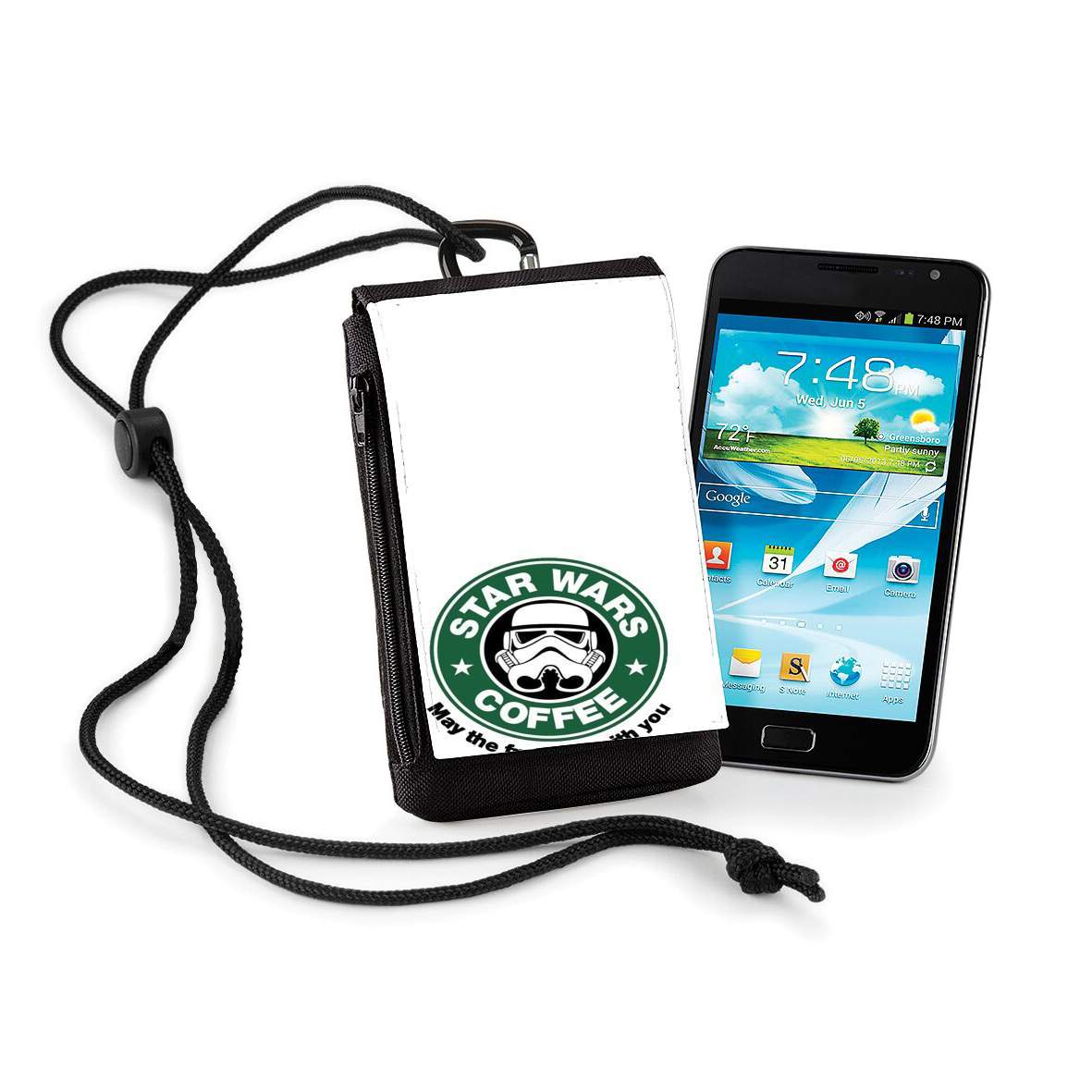 Pochette de téléphone - Taille XL pour Stormtrooper Coffee inspired by StarWars