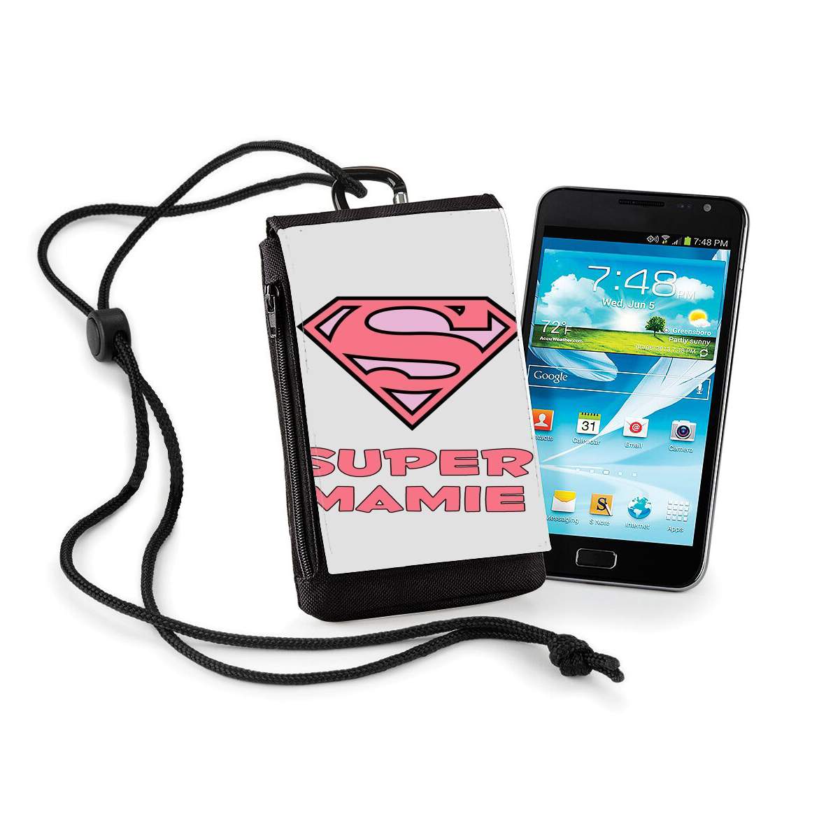 Pochette de téléphone - Taille XL pour Super Mamie