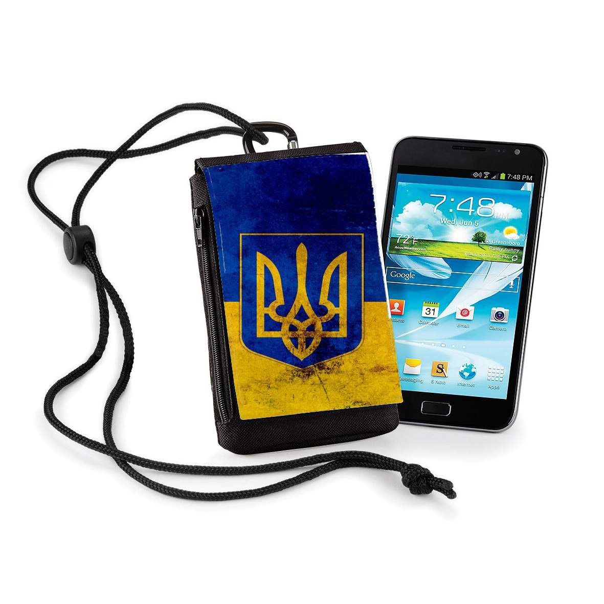 Pochette de téléphone - Taille XL pour Ukraine Flag