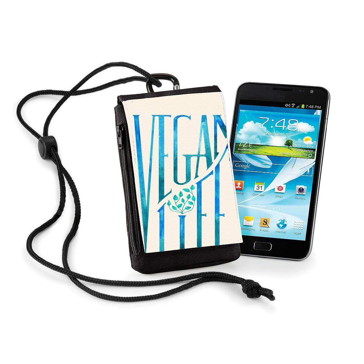 Pochette de téléphone - Taille XL pour Vegan Life - Vegetables is good !