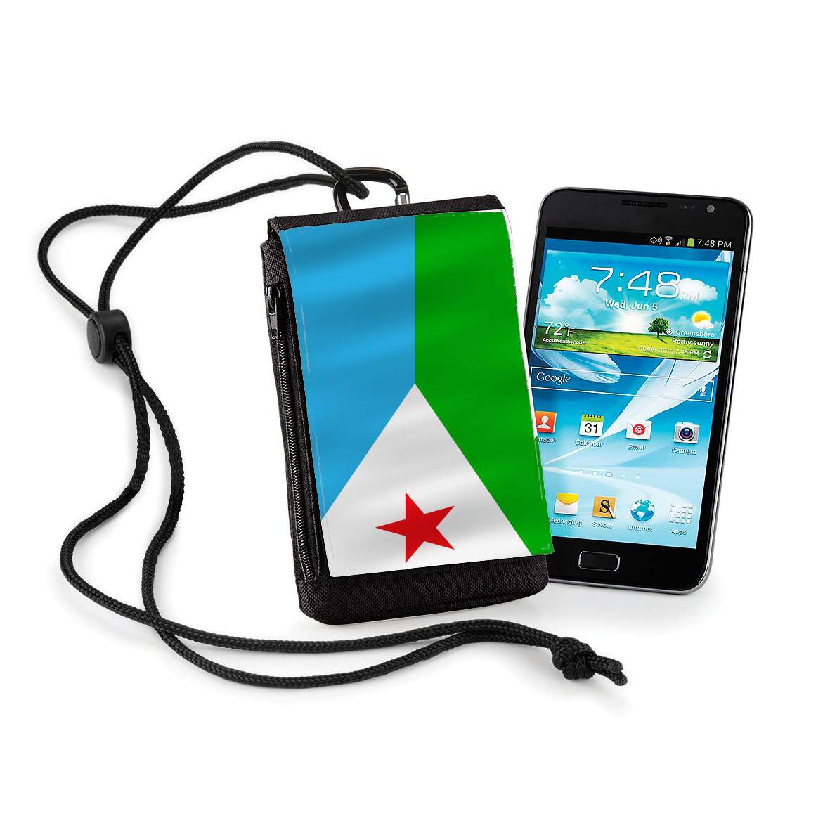 Pochette de téléphone - Taille normal pour Djibouti