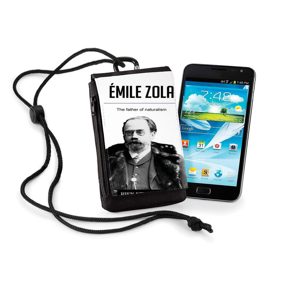 Pochette de téléphone - Taille normal pour Emile Zola