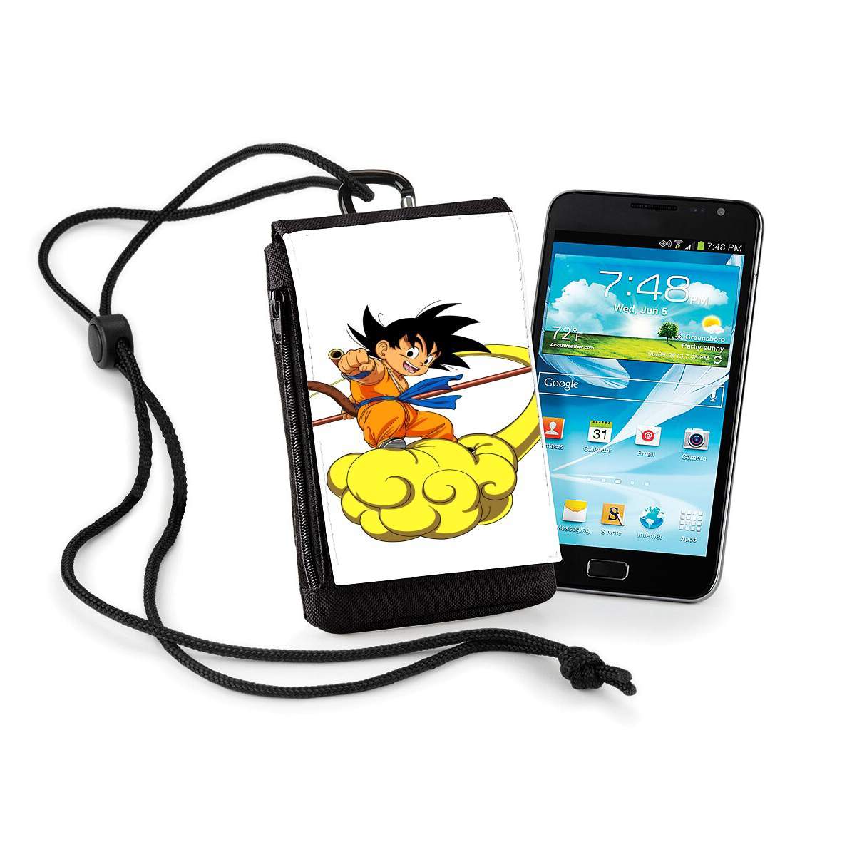 Pochette de téléphone - Taille normal pour Goku Kid on Cloud GT