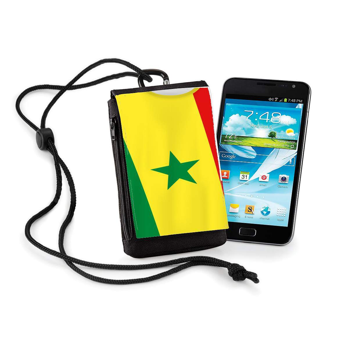 Pochette de téléphone - Taille normal pour Senegal Football