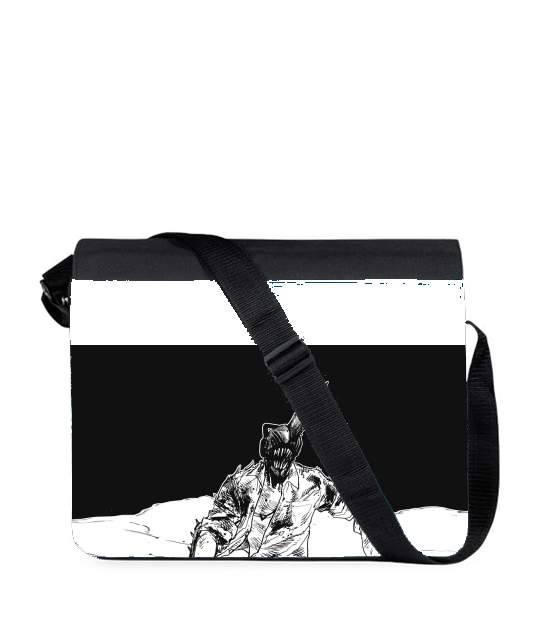 Sac bandoulière - besace pour chainsaw man black and white