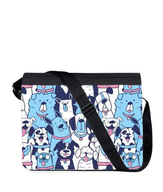 Sac bandoulière - besace pour Dogs seamless pattern