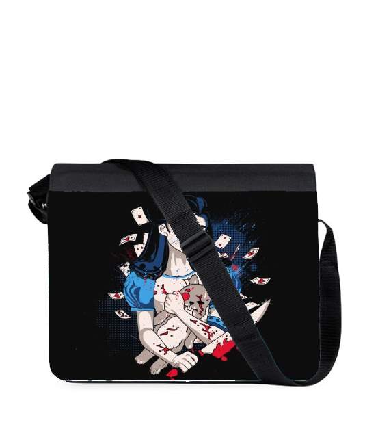 Sac bandoulière - besace pour Madness in Wonderland