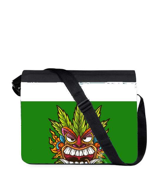 Sac bandoulière - besace pour Tiki mask cannabis weed smoking