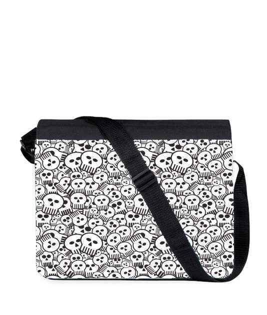 Sac bandoulière - besace pour toon skulls, black and white