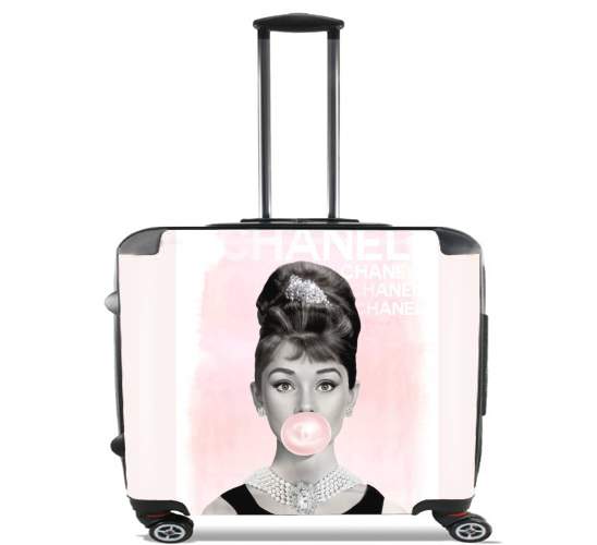 Sacs ordinateur à roulettes pour Audrey Hepburn bubblegum