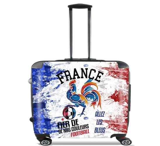 Sacs ordinateur à roulettes pour France Football Coq Sportif Fier de nos couleurs Allez les bleus