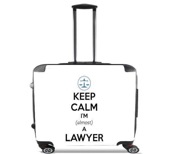 Sacs ordinateur à roulettes pour Keep calm i am almost a lawyer cadeau étudiant en droit