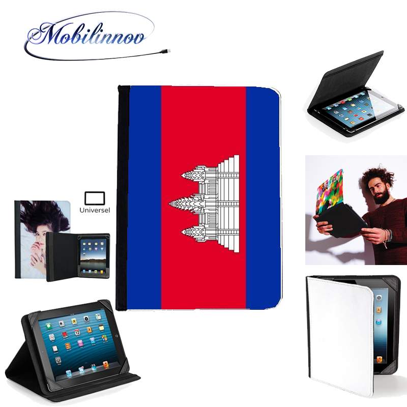 Étui Universel Tablette 7 pouces pour Cambodge Flag