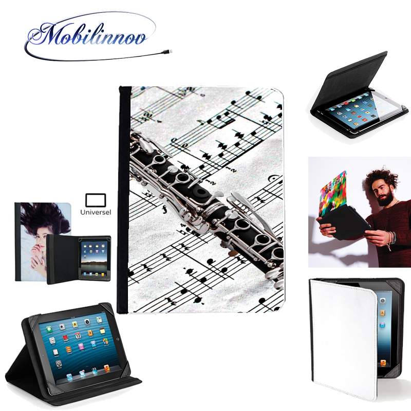 Étui Universel Tablette 7 pouces pour Clarinette Musical Notes