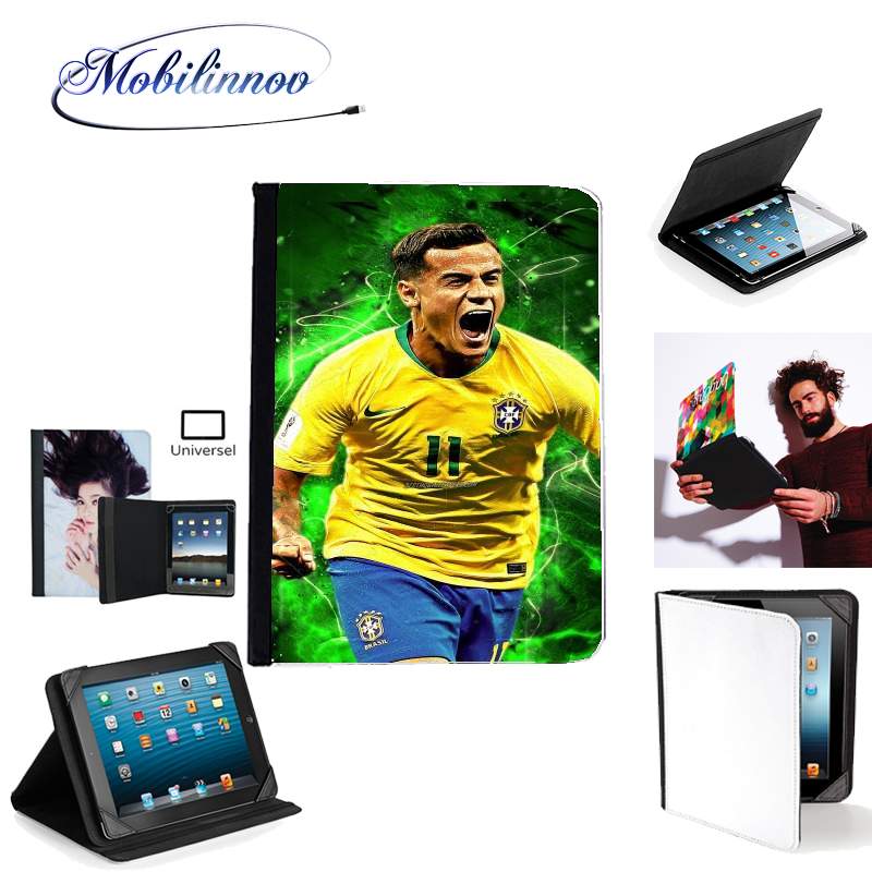 Étui Universel Tablette 7 pouces pour coutinho Football Player Pop Art