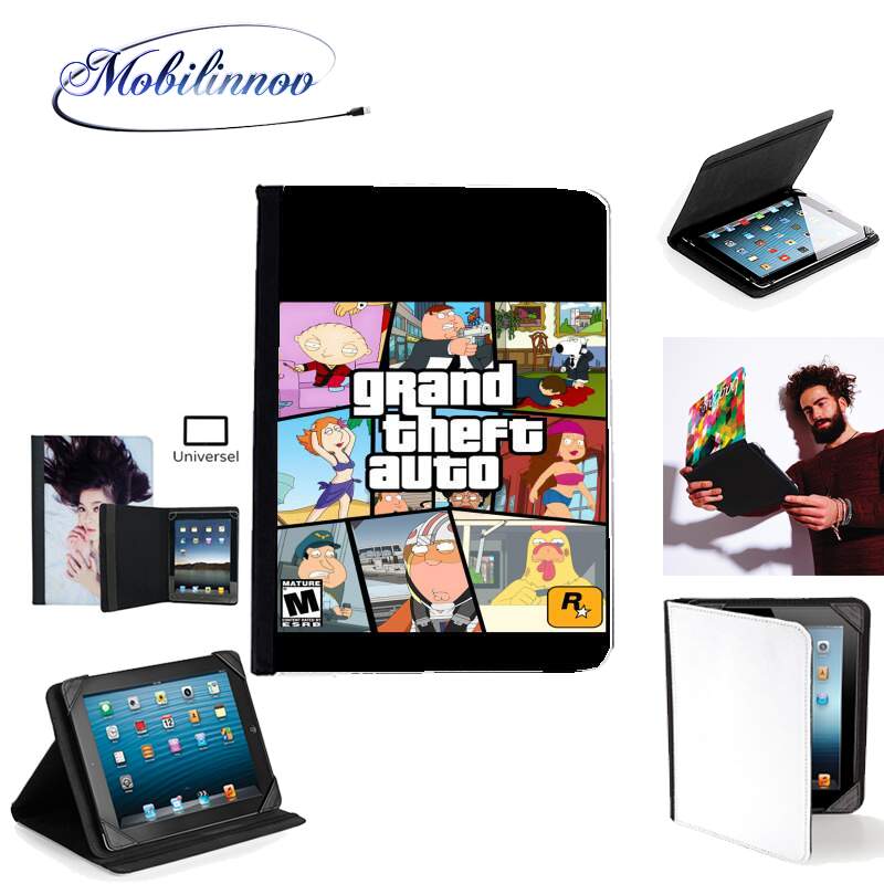 Étui Universel Tablette 7 pouces pour Family Guy mashup GTA