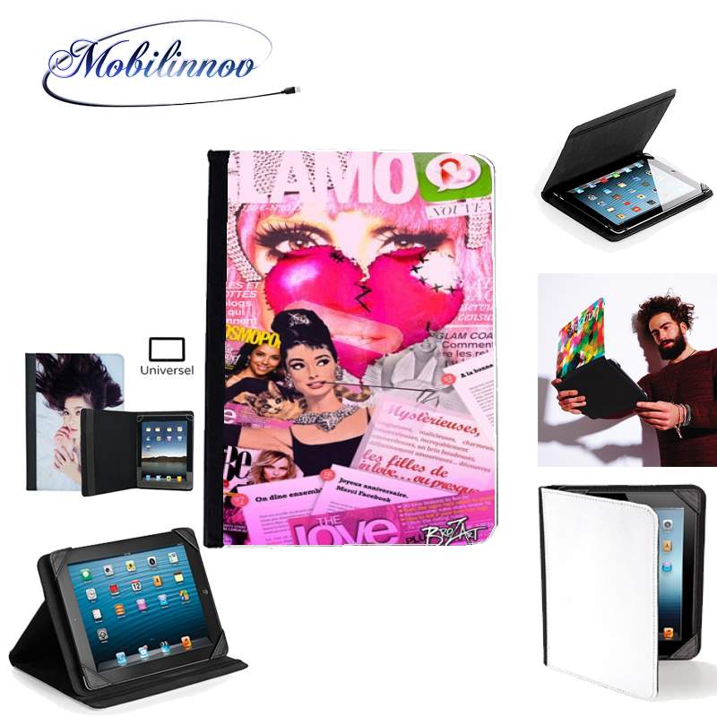 Étui Universel Tablette 7 pouces pour Glamour So Gaga Pink