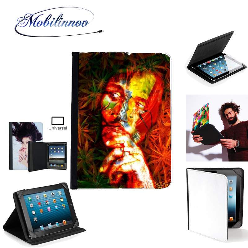 Étui Universel Tablette 7 pouces pour Bob Marley Painting Art