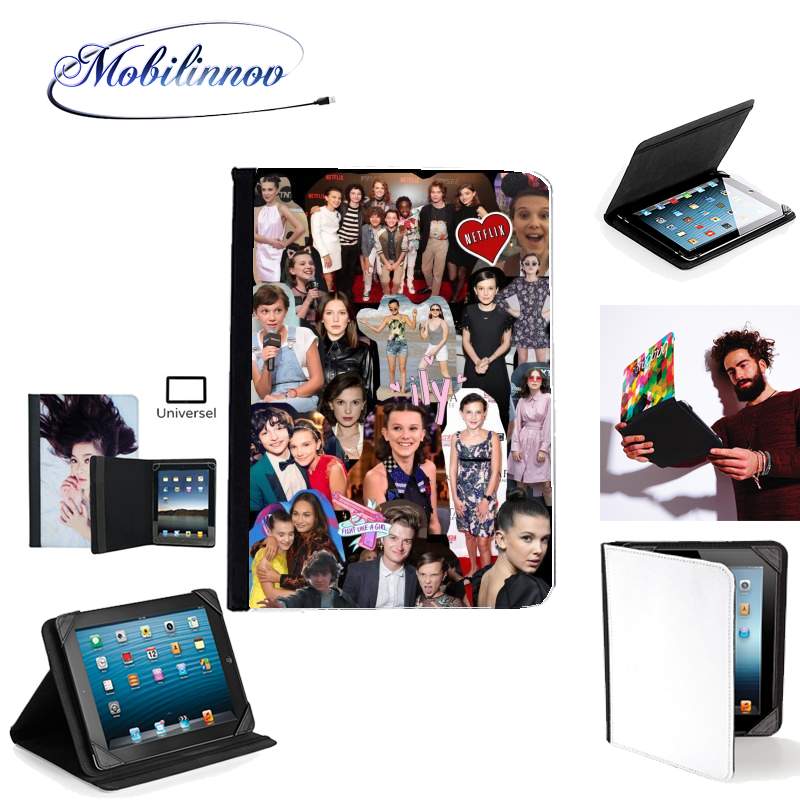 Étui Universel Tablette 7 pouces pour Millie Bobby Brown collage
