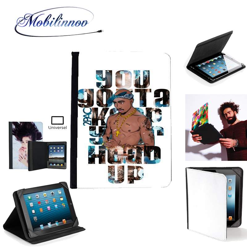 Étui Universel Tablette 7 pouces pour Music Legends: 2Pac Tupac Amaru Shakur