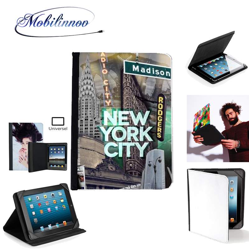 Étui Universel Tablette 7 pouces pour New York City II [green]