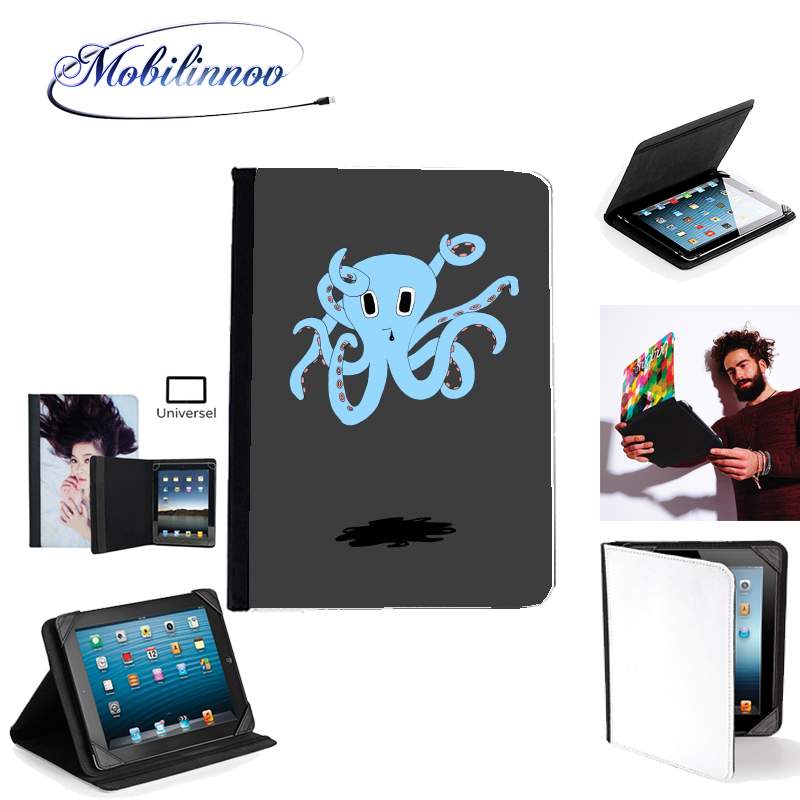 Étui Universel Tablette 7 pouces pour octopus Blue cartoon