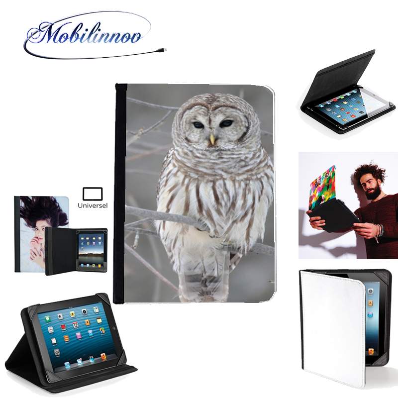 Étui Universel Tablette 7 pouces pour owl bird on a branch