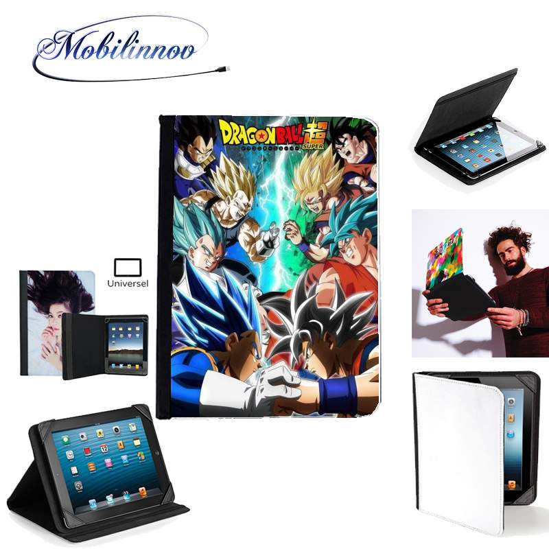 Étui Universel Tablette 7 pouces pour Rivals for life Goku x Vegeta
