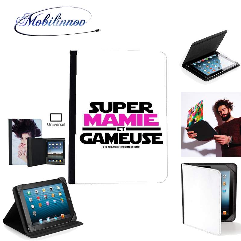 Étui Universel Tablette 7 pouces pour Super mamie et gameuse - Cadeau grand mère